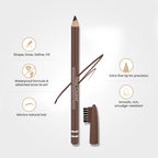 Miss Claire Waterproof Eyebrow Pencil - 02 Dark Brown - Distacart