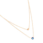 Gold-Toned Alloy Heart & Evil Eye Necklace - The Pari