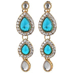 Tehzeeb Creations Traditional Gold-Polished Kundan Necklace Set for Girls & Women