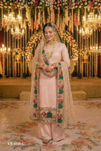 Anaita Pink Georgette Stitched Suit With Embroidery & Sequence Work - Distacart