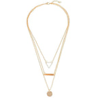 Gold-Toned Alloy Set Of 2 Multi Layer Designer Necklace - The Pari