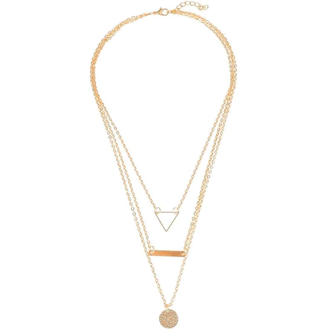 Gold-Toned Alloy Set Of 2 Multi Layer Designer Necklace - The Pari