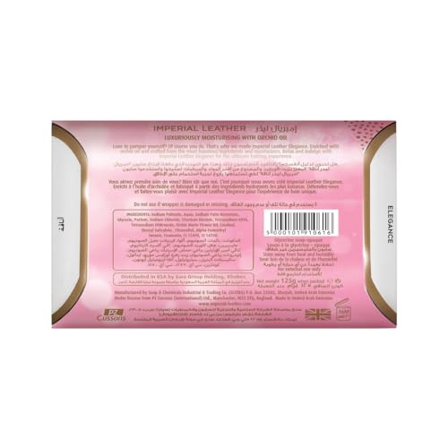 Cussons Imperial Leather Elegance Soap Luxuriously Moisturising With Orchid Oil