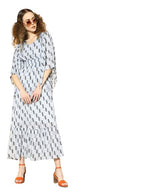 Juniper Women's Women Beautiful Grey Checked Tiered Dress - Distacart