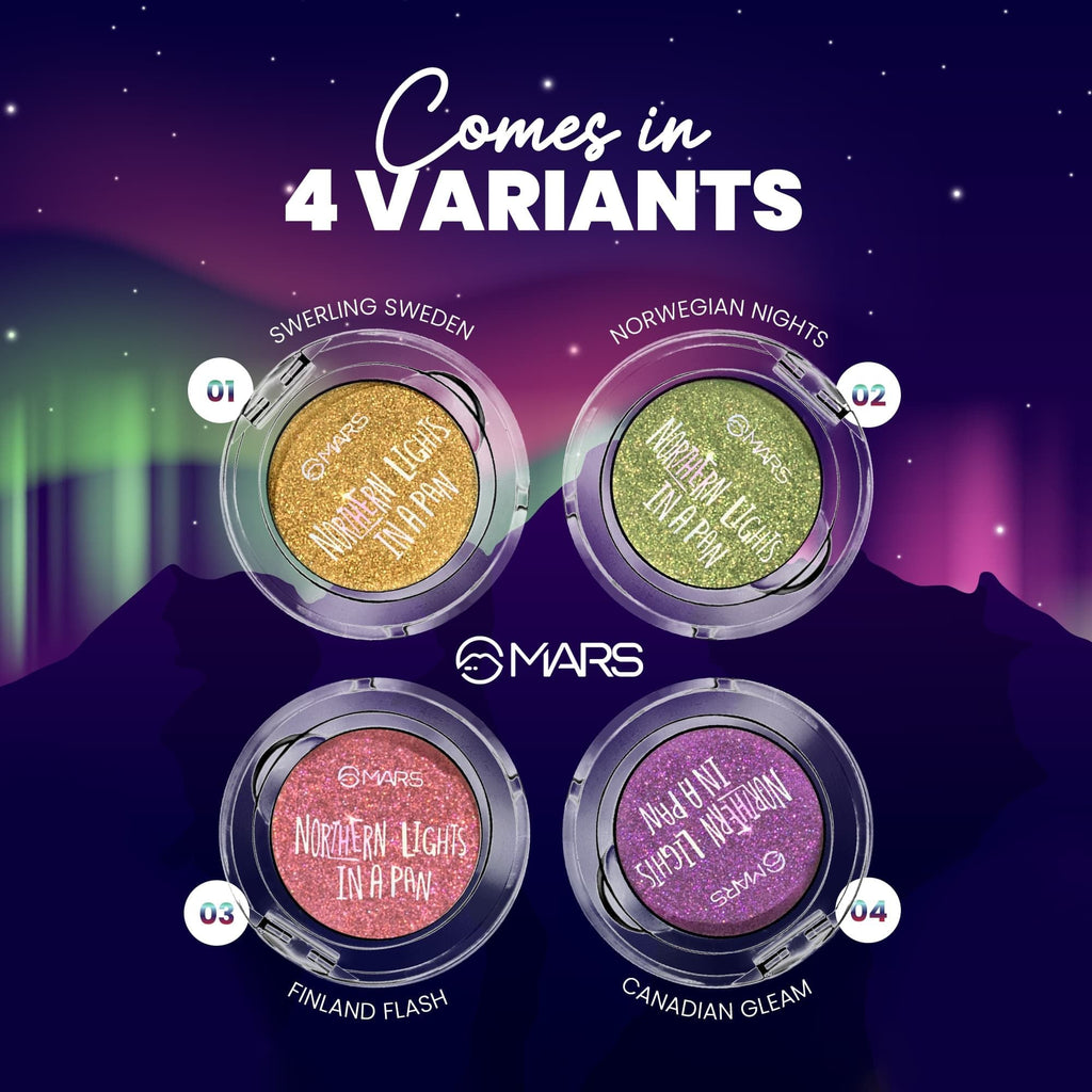 MARS Cosmetics Northern Lights In A Pan Eyeshadow Palette - 03 Finland Flash