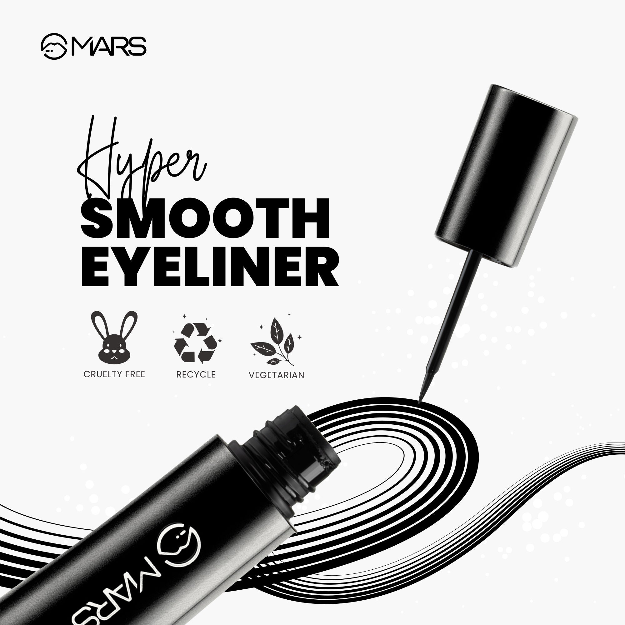 MARS Cosmetics Hyper Smooth Water Resistant Eyeliner - Distacart