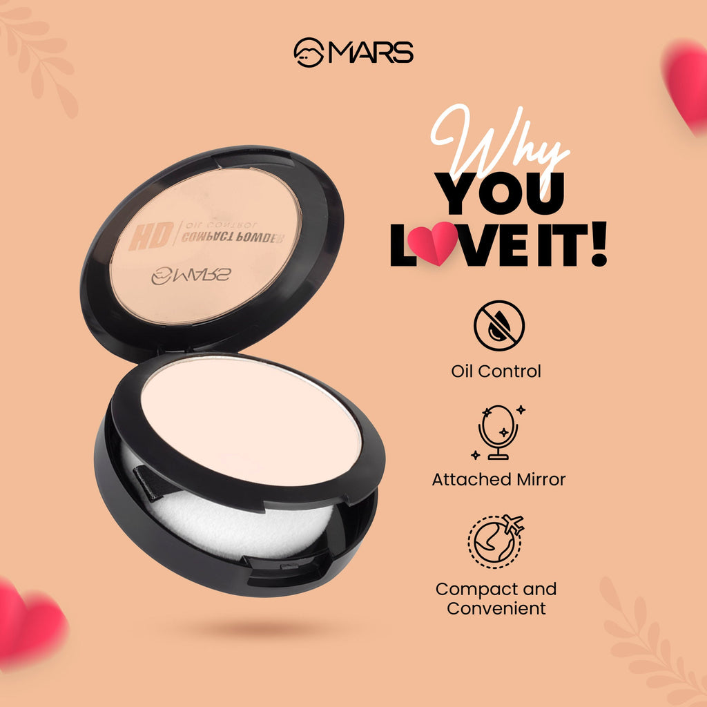 MARS Cosmetics HD Mattifying Compact Powder - 04 -Brown Sugar - Distacart