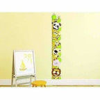 Wall Sticker for Kids Room Animal Height Chart with Multicolour