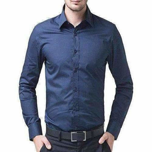 Men's Cotton Solid Full Sleeve Shirts - Distacart