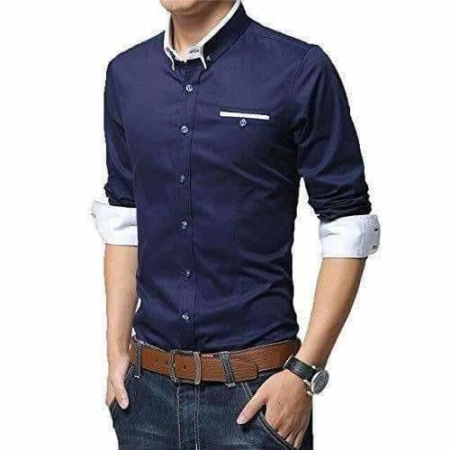 Men's Cotton Casual Shirt for Men Full Sleeves - Distacart