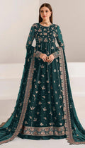 Anaita Teal Green Faux Georgette Sequins Embroidered Salwar Suit - Distacart