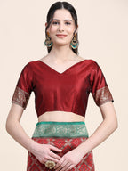 Vedant Vastram Patola Design KanchiPuram Silk Saree For Women - Maroon