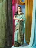 Vedant Vastram Patola Design KanchiPuram Silk Saree For Women - Rama
