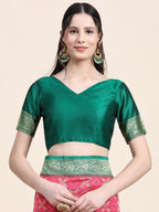 Vedant Vastram Patola Design KanchiPuram Silk Saree For Women - Rani Pink