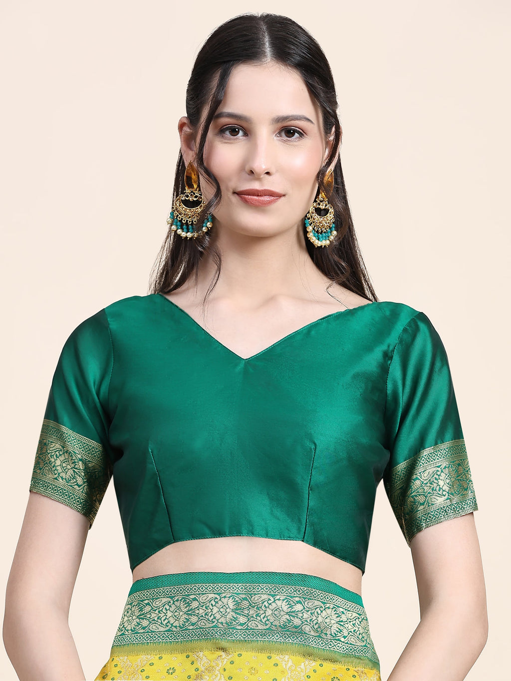 Vedant Vastram Patola Design KanchiPuram Silk Saree For Women - Yellow