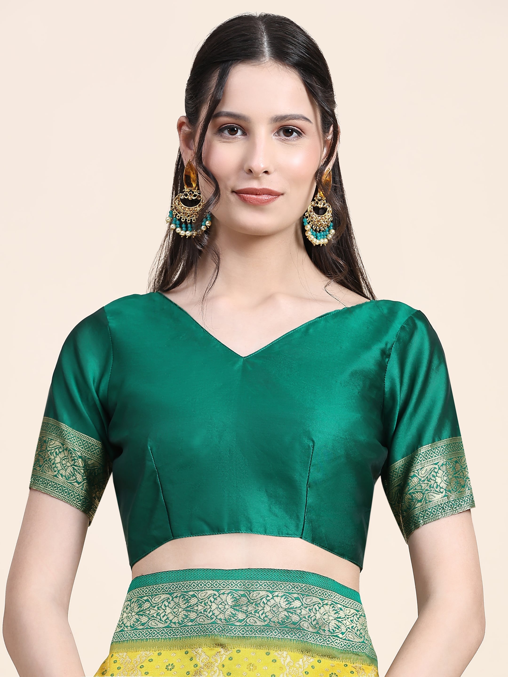 Vedant Vastram Patola Design KanchiPuram Silk Saree For Women - Yellow