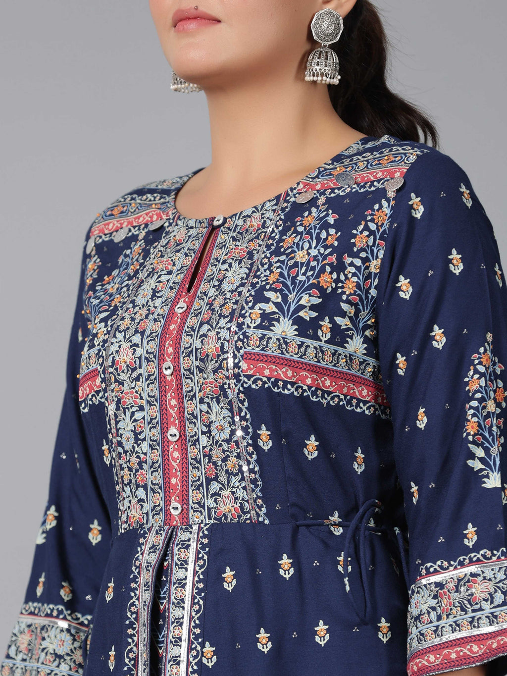 Juniper Women Indigo Shantoon Printed Maxi Dress - Distacart