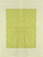 Urban Magic Green & White Ethnic Motifs Cotton 104 TC Queen Bedsheet with 2 Pillow Covers