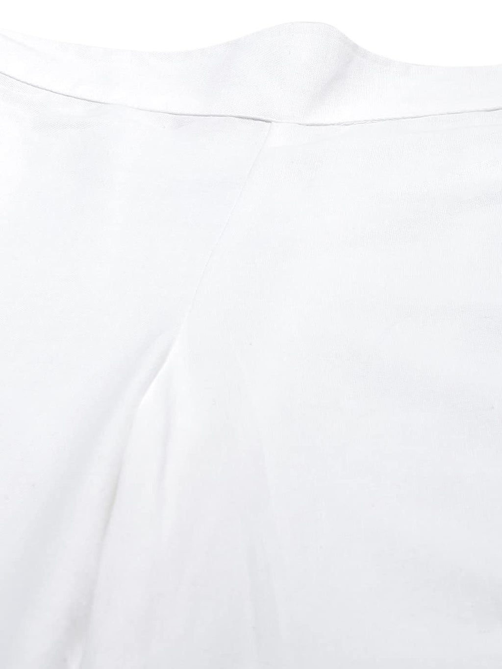 Juniper Women's White Solid Cotton Flex Dhoti Style Pants