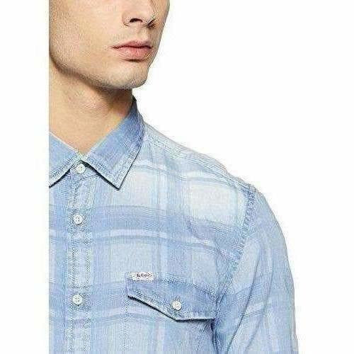 Lee Men's Checkered Regular Casual Shirt - Distacart