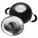 Hard Anodised Deep Kadhai With Stainless Steel Lid