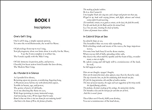Leaves of Grass : Simplicity In Poetry