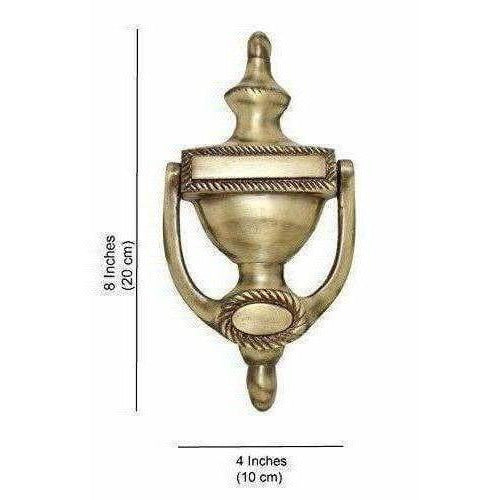 Georgian 8" Round Brass Door Knocker