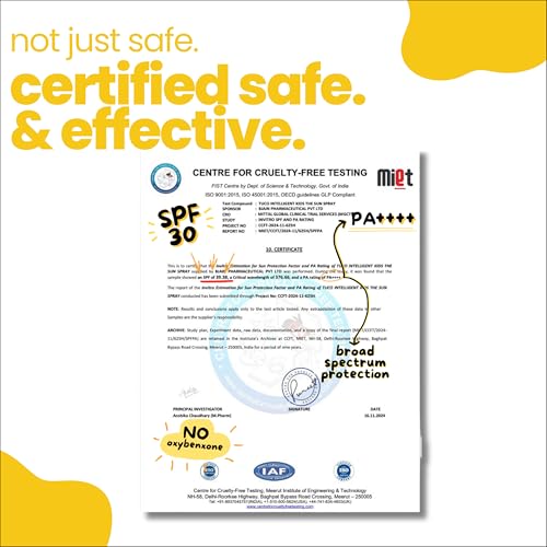 TuCo Intelligent Kids 2-in-1 Saffron Face Cream Plus Sunscreen For Sun Protection And Glow