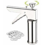 Stainless Steel Kitchen Press Maker with 12 Pieces - Distacart