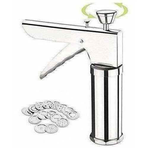 Stainless Steel Kitchen Press Maker with 12 Pieces - Distacart