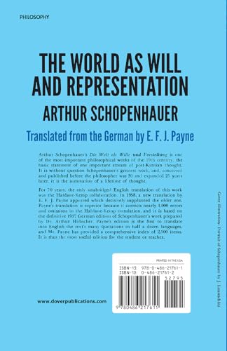 The World as Will and Representation, Vol. 1