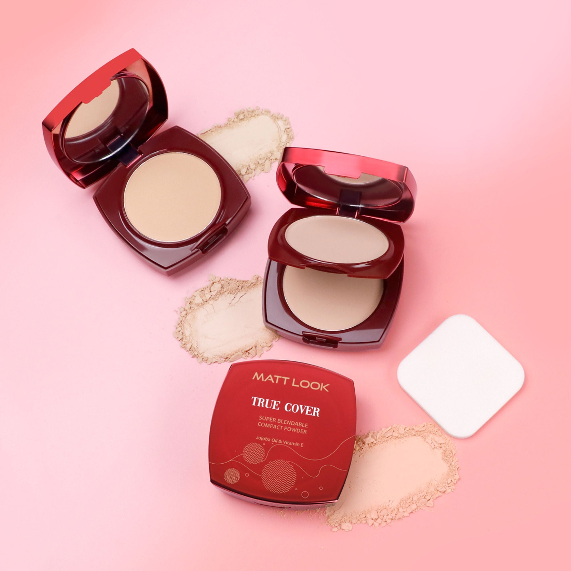 Matt Look True Cover Super Blendable Compact Powder - Golden Sand
