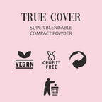 Matt Look True Cover Super Blendable Compact Powder - Almond Beige