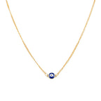 Gold-Toned Alloy Evil Pendant Necklace - The Pari