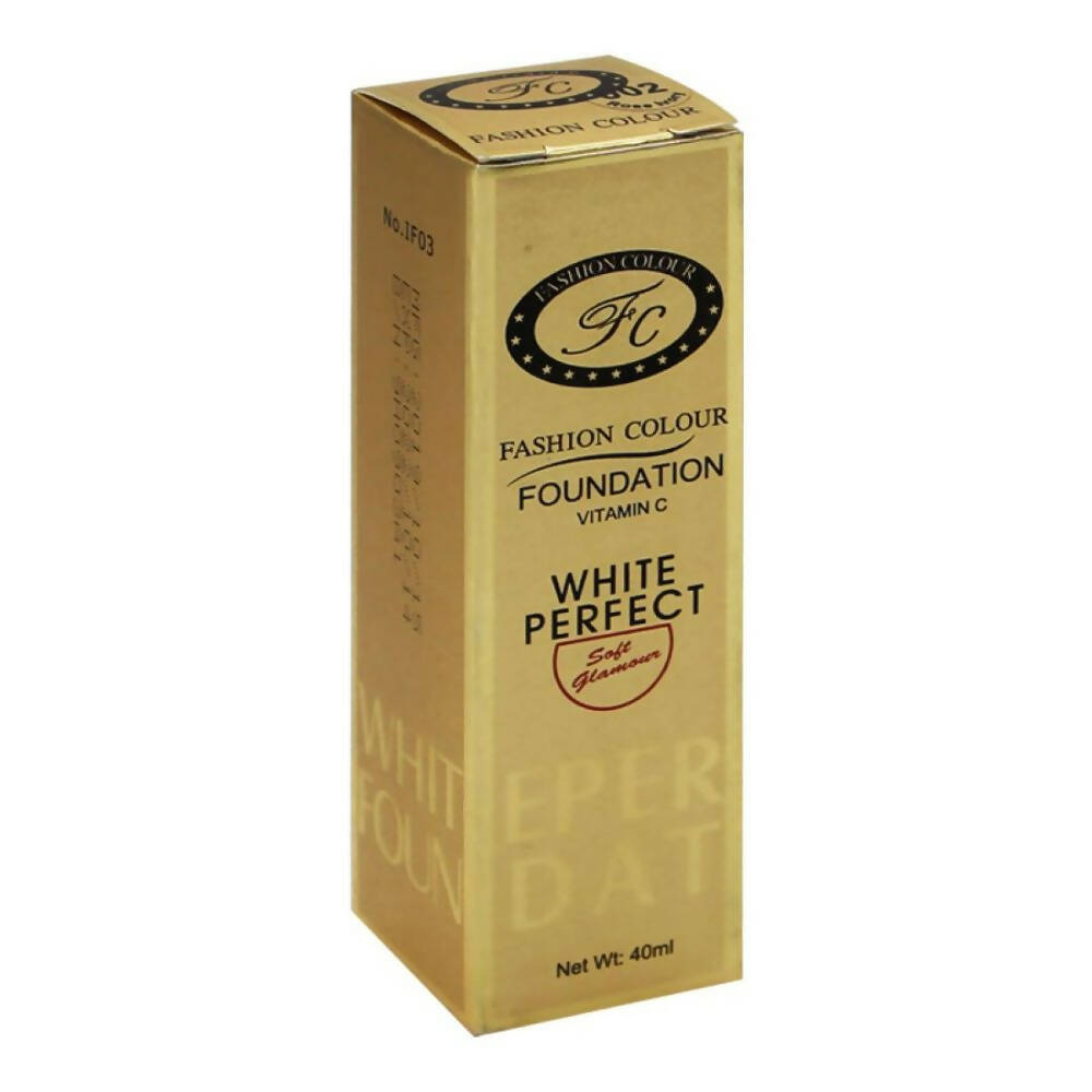 Fashion Colour White Perfect Vitamin C Foundation-01 Pearl White (Fair Skin Tone)