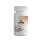 Unived Plant Based D3+K2 -7 Vegan Capsules - Distacart