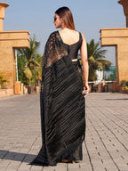 Tikhi Imli Sequinned Satin Saree - Distacart