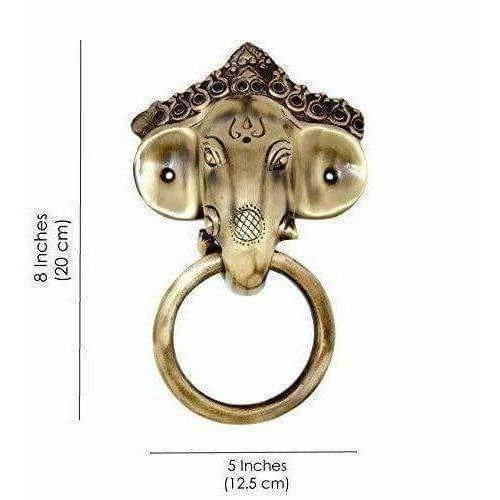 Brass Ganesha Mask Door Knocker