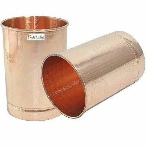 Copper Glass Drinkware -  Set of 6