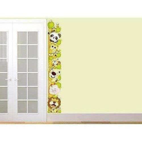 Wall Sticker for Kids Room Animal Height Chart with Multicolour
