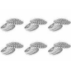 Golden - Decorative Organza Potli Basket (Pack Of 6) - Distacart
