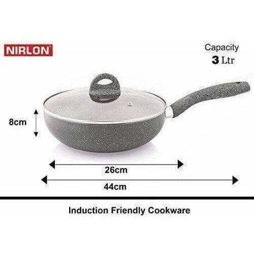 Ceramic Aluminium Kadhai Grey