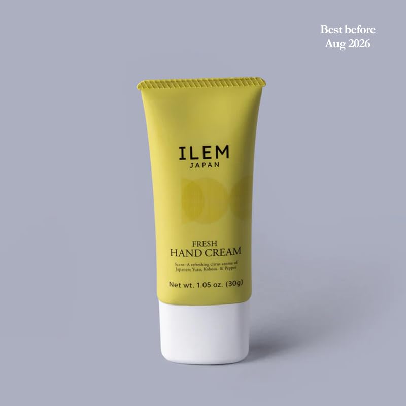 ILEM JAPAN Hand Cream for Women and Men | Best Before Aug 2026 | For Dry and Rough Hand | Hyaluronic Acid and Avocado Oil | All Skin Type Soft Moisturizer Cream - 30g