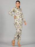 Juniper Women Green Rayon Printed Clothing Set