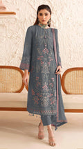 Anaita Blue Fox Georgette Suit With Embroidered Sequence Work - Distacart
