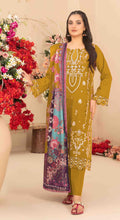 Anaita Yellow Cambric Cotton Suit With Embroidered & Khatli Work - Distacart