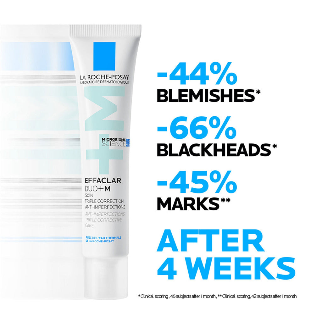 La Roche-Posay Effaclar Duo+M Gel with Salicylic acid, Anti-Acne Moisturiser for Acne-Prone Skin