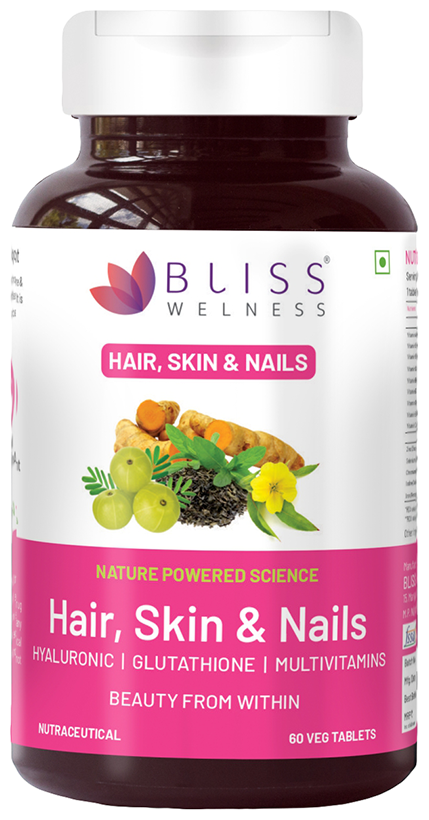 bliss welness hair skin nails veg tablet