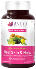 bliss welness hair skin nails veg tablet