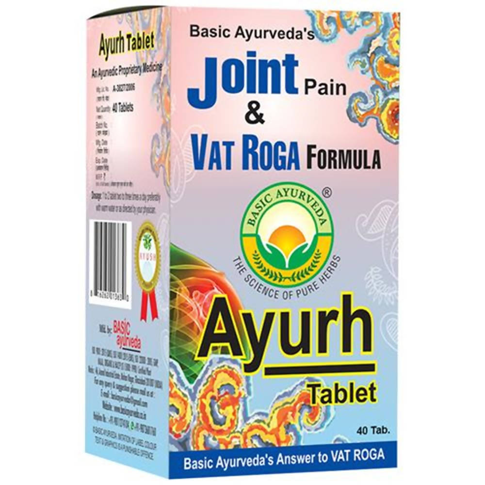 Basic Ayurveda Joint Pain & Vat Roga Formula Ayurh 40 Tablets